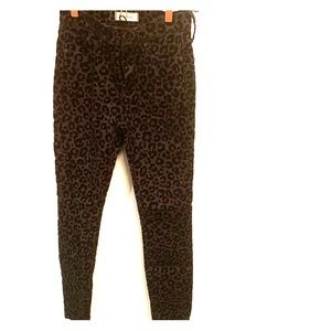 Madewell Cheetah Print Felt Pants